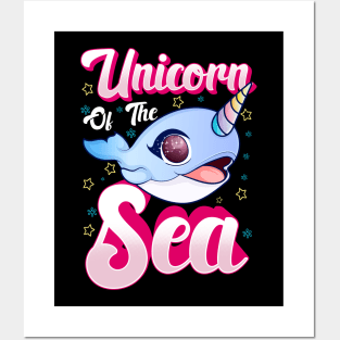 Cute & Funny Narwhal: Unicorn Of The Sea Posters and Art